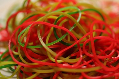 Çoklu Renkli Lastik Bantlar Dayanıklı Esneme