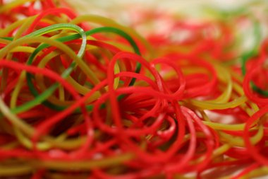 Çoklu Renkli Lastik Bantlar Dayanıklı Esneme