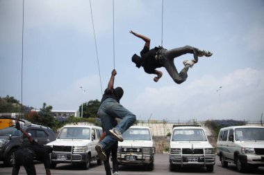 10 Temmuz 2025 'te Bangkok Tayland' da Dublör Erkekler Dövüşçüleri