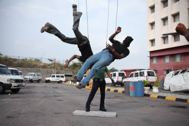 10 Temmuz 2025 'te Bangkok Tayland' da Dublör Erkekler Dövüşçüleri