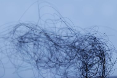 Ayışığı tarafından aydınlatılan Makro Saç Çekimi