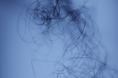 Ayışığı tarafından aydınlatılan Makro Saç Çekimi