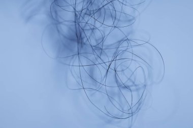 Ayışığı tarafından aydınlatılan Makro Saç Çekimi