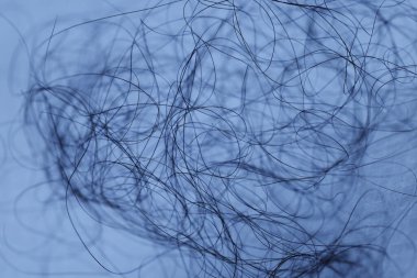 Ayışığı tarafından aydınlatılan Makro Saç Çekimi