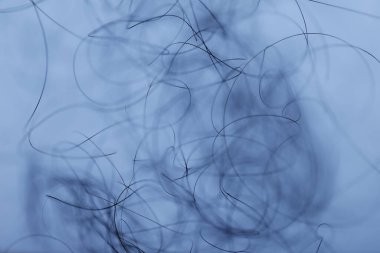 Ayışığı tarafından aydınlatılan Makro Saç Çekimi