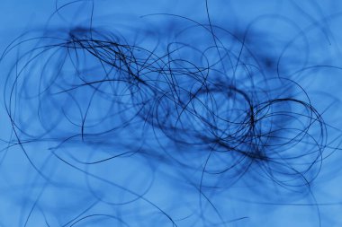 Ayışığı tarafından aydınlatılan Makro Saç Çekimi