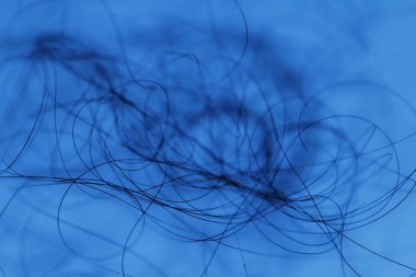 Ayışığı tarafından aydınlatılan Makro Saç Çekimi