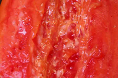 Taze Papaya Dilimleri Yığını Sulu ve Canlı Meyve Dilimleri