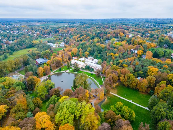 stock image Spa park in the Naleczow sanatorium