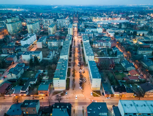 View Pabianice City Drone — 스톡 사진