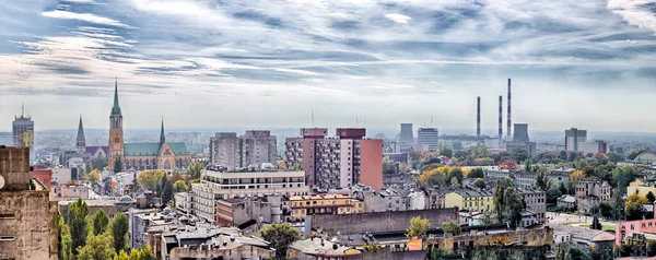 Panorama of the city with Cathedral - Lodz - Poland