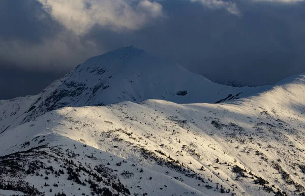 Fin Automne Début Hiver Les Montagnes Tatra Montagnes Rakon Wolowiec — Photo