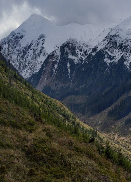Fine Autunno Inizio Inverno Monti Tatra Montagne Rakon Wolowiec — Foto Stock