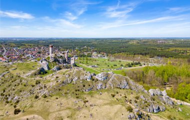 Olsztyn - İHA 'dan kale harabeleri