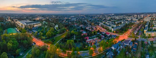 View Pabianice City Drone — стоковое фото