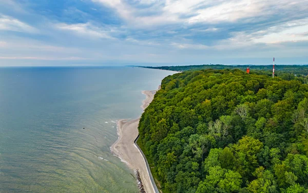 Mar Báltico Jastrzebia Gora Vista Desde Dron —  Fotos de Stock