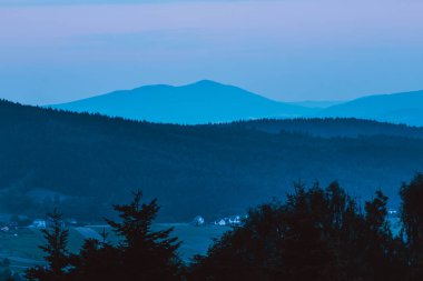 Beskidy Dağları 'nda panoramik manzara