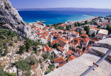 Panorama of the city of Omis - Dalmatia - Croatia