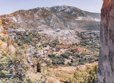 Hırvatistan Dağları 'nın Klis Kalesinden Panorama - Hırvatistan