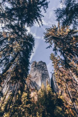 Çek Cumhuriyeti 'nin Adrspach Kayalık Kasabası