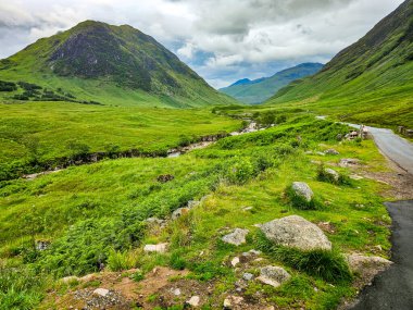 Glen Etive Yolu - Glen Coe - İskoçya