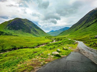 Glen Etive Yolu - Glen Coe - İskoçya