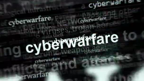 Une Des Médias Internationaux Avec Cyberguerre Piratage Les Failles Sécurité — Video