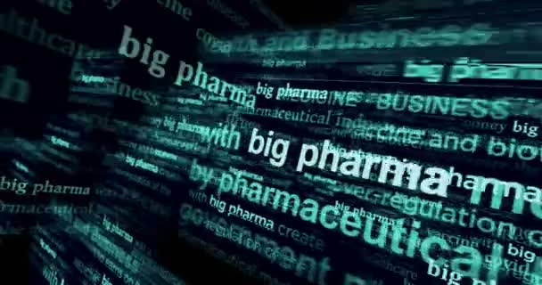 Крупные Новости Фармацевтической Отрасли Международных Сми Медицине Фармацевтическом Бизнесе Абстрактная — стоковое видео