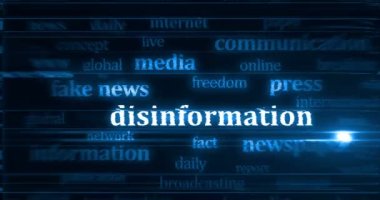 Fake news propaganda conspiracy theories disinformation manipulation. Headline news titles international media abstract concept  loop. Seamless and looped.