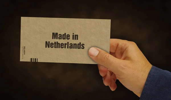 Made Netherlands Box Der Hand Fertigung Und Lieferung Produktfabrik Import — Stockfoto