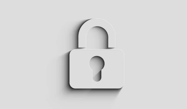 Cyber Sicherheit Und Digitaler Computerschutz Mit Vorhängeschloss Symbol Mit Natürlichem — Stockfoto