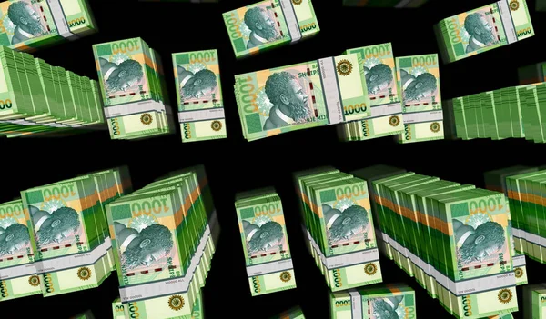 Albania Pieniądze Albański Lek Pieniądze Pakiet Ilustracji 1000 Wszystkich Stosów — Zdjęcie stockowe