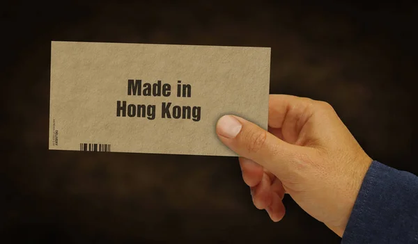 Made Hong Kong Box Der Hand Fertigung Und Lieferung Produktfabrik — Stockfoto