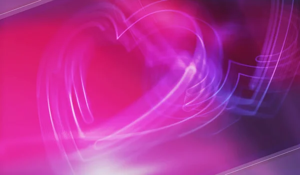 Corazón Amor Salud Código Tecnología Cibernética Citas Símbolo Concepto Digital — Foto de Stock