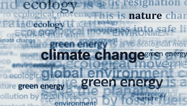 气候变化生态绿色能源环境自然危机 标题新闻标题国际媒体摘要概念 — 图库照片