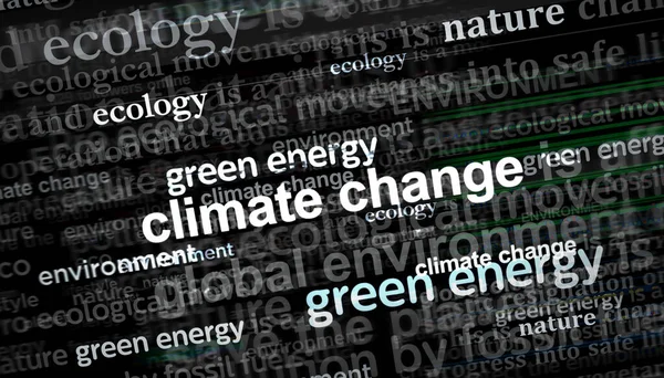 Klim Değişikliği Ekolojisi Yeşil Enerji Çevre Krizi Manşet Haberleri Uluslararası — Stok fotoğraf