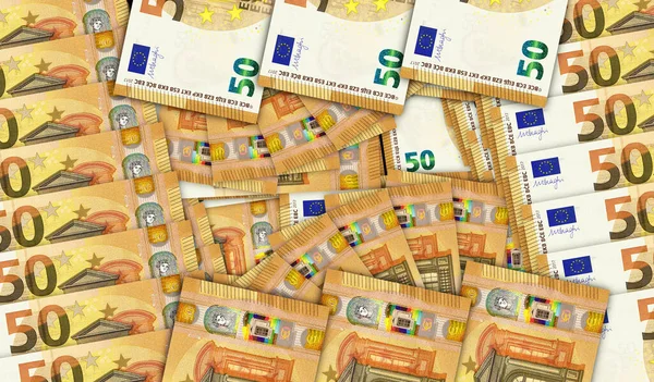 Eurobankovky Mozaice Peněžním Ventilátorem Evropská Unie 100 Eur Bankovky Abstraktní — Stock fotografie