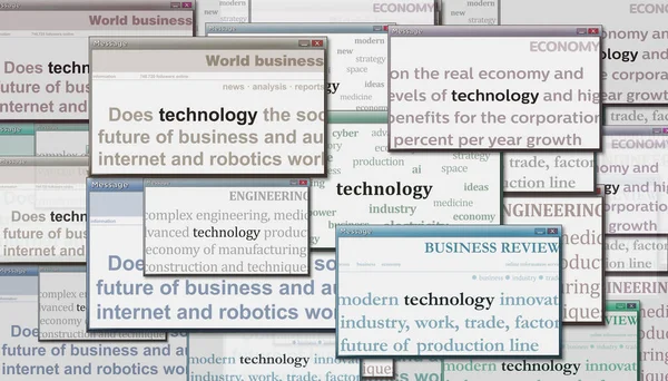 Технологическая Индустрия Бизнеса Искусственного Интеллекта Социальных Медиа Дисплее Поиск Экрану — стоковое фото