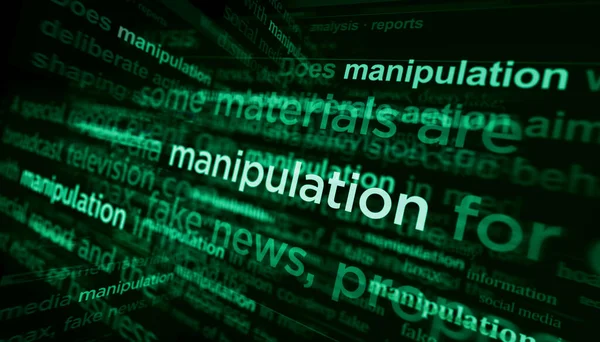 Manipuláció Dezinformációs Átverés Közösségi Média Mély Hamis Hírek Szalagcímek Hírek — Stock Fotó