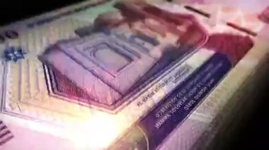 Özbekistan parası Özbek Sum para sayımı. UZS banknotları. Hızlı para sayım makro döngüsü. İş, finans ve ekonomi. Döngüsüz ve pürüzsüz bir kavram.