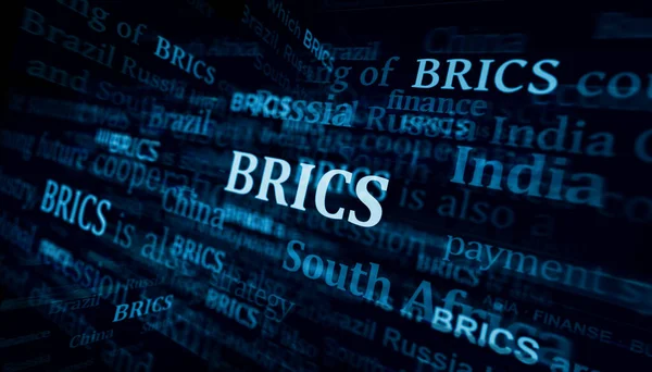 Brics Gruppo Economico Organizzazione Sindacale Notizie Principali Attraverso Media Internazionali — Foto Stock