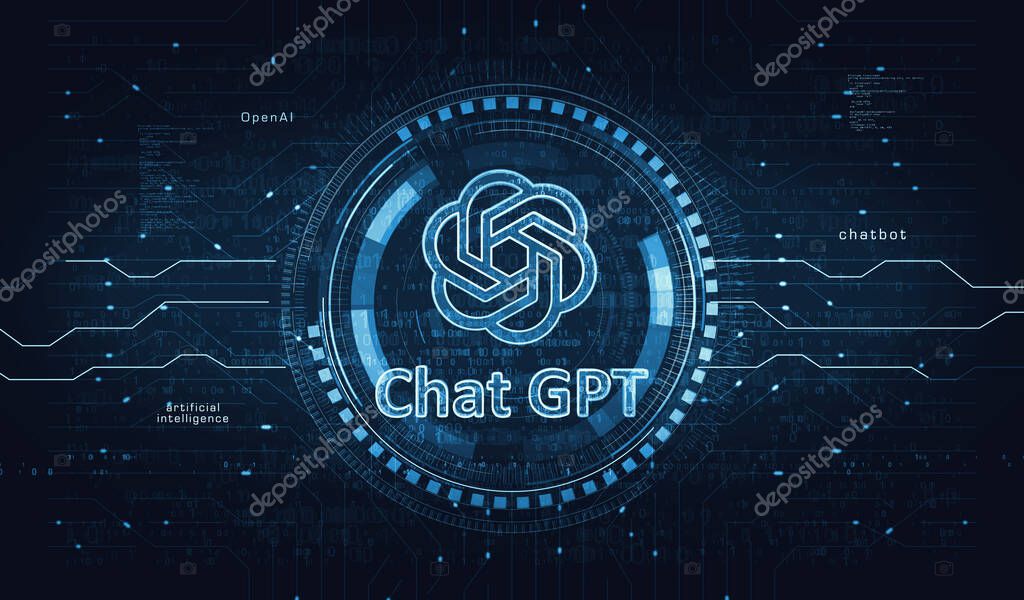 Poznan, Poland, June 10, 2023: ChatGPT open ai chat bot golden metal shine symbol concept. Spectacular glowing and reflection light icon abstract object 3d illustration.
