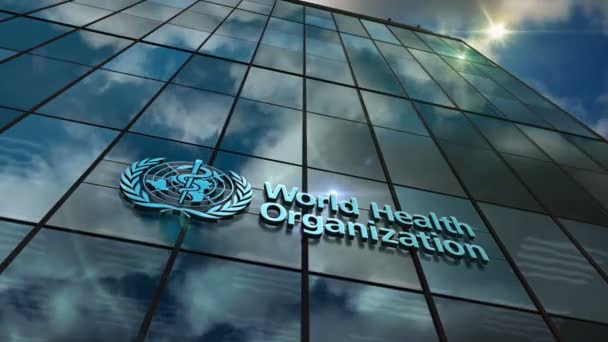 Genebra Suíça Junho 2023 Who World Health Organization Quartel General — Vídeo de Stock