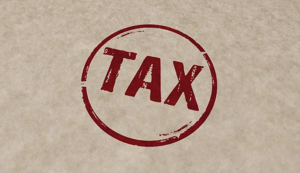 Εικονίδια Φορολογικής Σφραγίδας Λίγες Έγχρωμες Εκδόσεις Φόρος Εισοδήματος Και Έννοια — Φωτογραφία Αρχείου