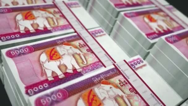 Myanmar Geld Birma Kyat Money Pack Loop Animatie Loopbare Naadloze — Stockvideo