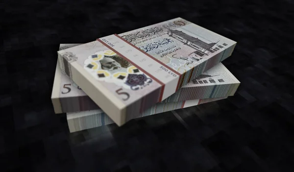 Libia Pieniądze Libia Dinar Money Pack Ilustracja Stosów Banknotów Lyd — Zdjęcie stockowe