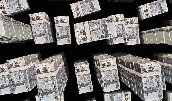Libia Pieniądze Libia Dinar Money Pack Ilustracja Stosów Banknotów Lyd — Zdjęcie stockowe
