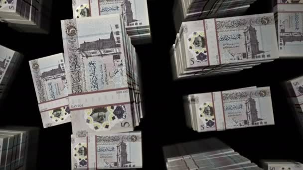 Libya Money Libyan Dinar Money Pack Loop Let Nad Lyd — Stock video