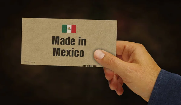 Laget Mexico Boksen Hånden Produksjon Levering Produktfabrikk Import Eksport Abstrakt – stockfoto