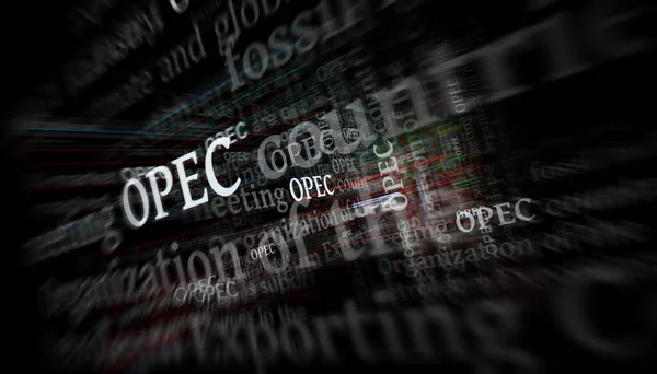 Internationalen Medien Machte Die Opec Organisation Erdöl Exportierender Länder Opec — Stockfoto